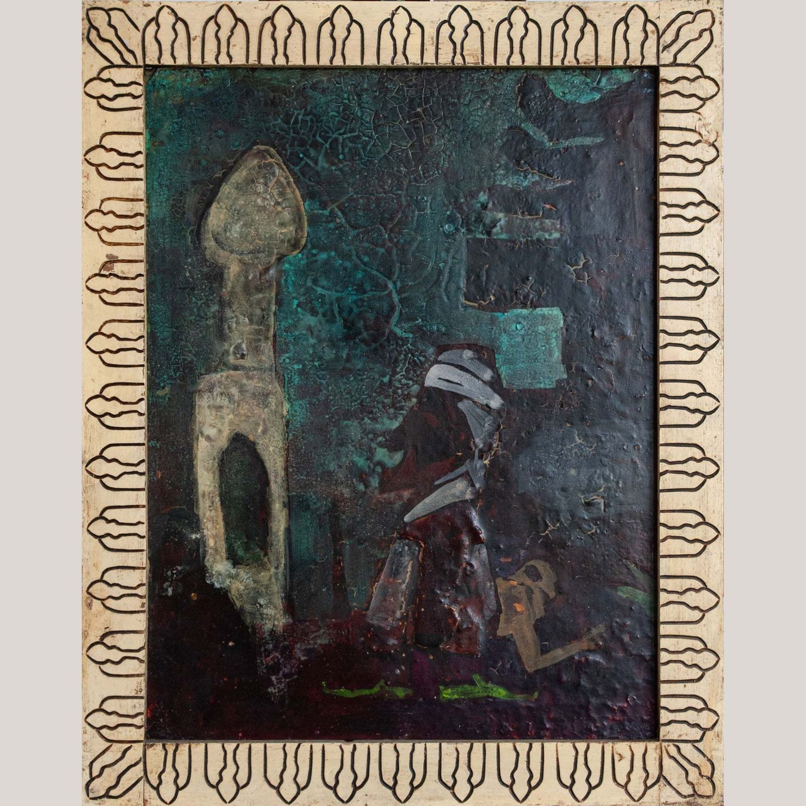 Symbolic Figure Composition – Circle Of Hamed Nada (Egyptian, 1924–1990) photo furniture