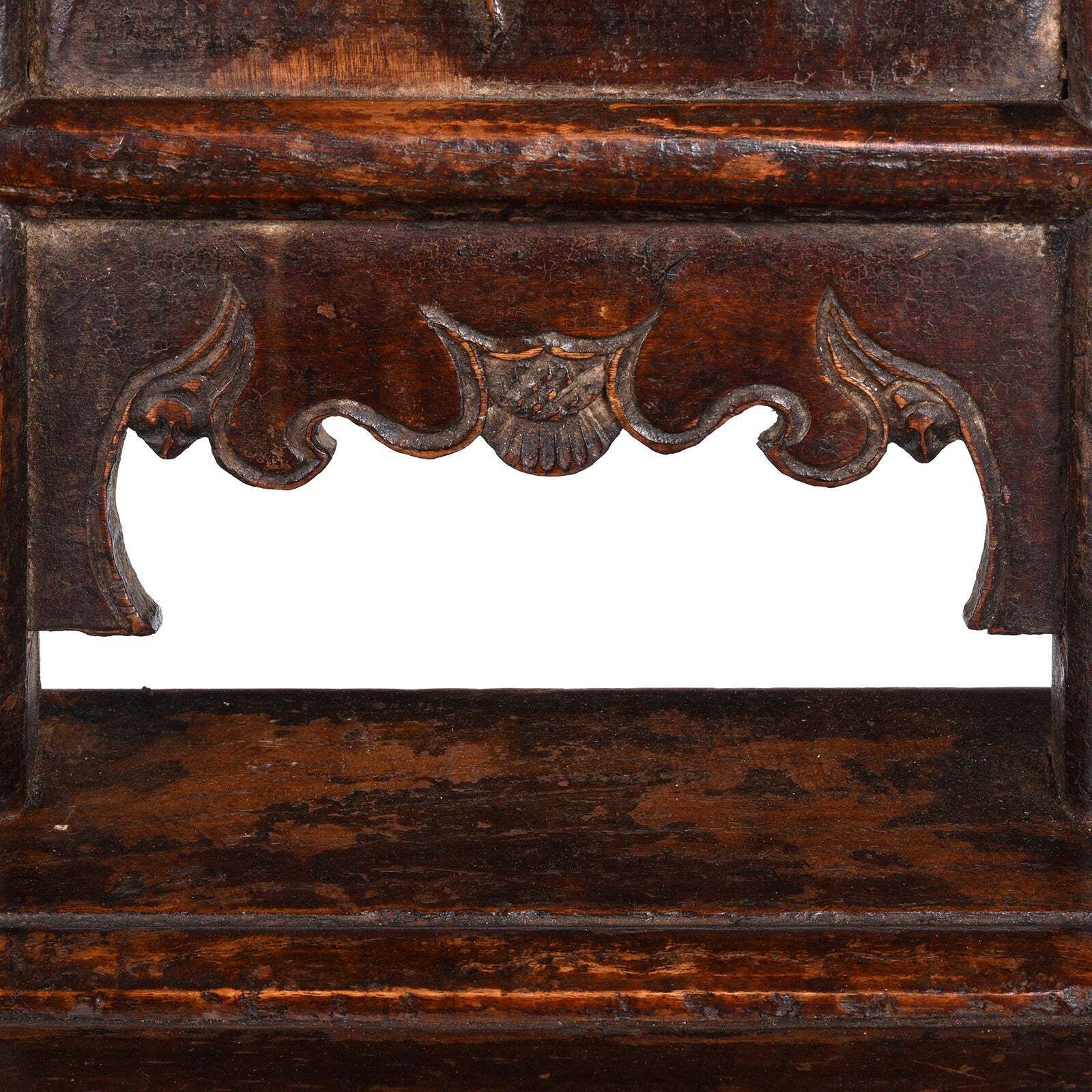 photo furniture Short Backed Elm Southern Officials Hat Armchair   19th Century