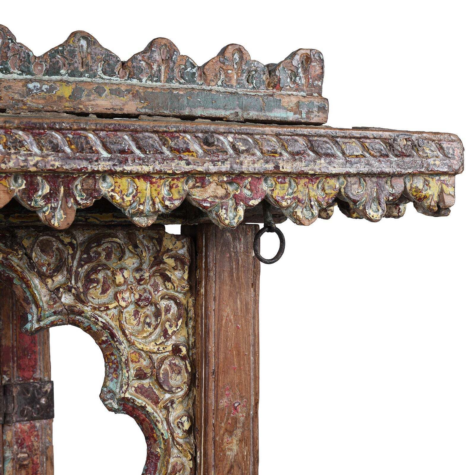 Painted Gujarati House Shrine   Early 19th Century photo Home Decor
