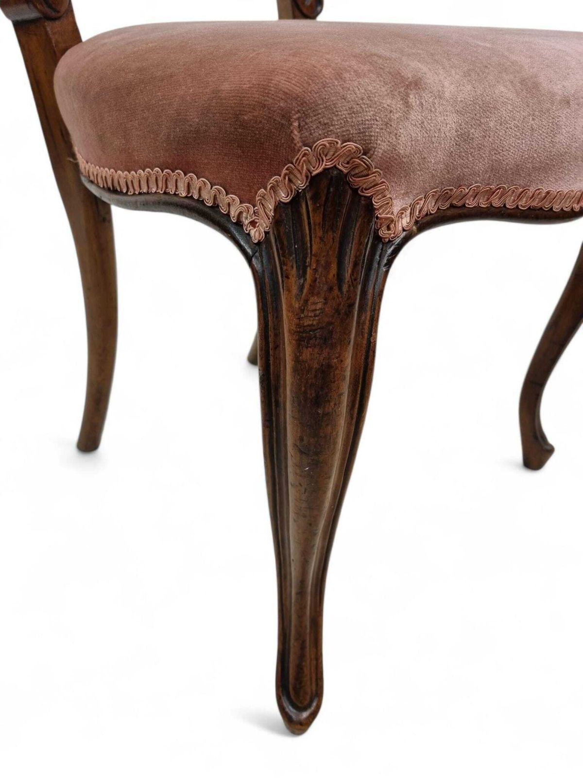 Antique Victorian Balloon Back Chairs / Set Of 2 / C. 1880–1900 / Carved Details photo buy
