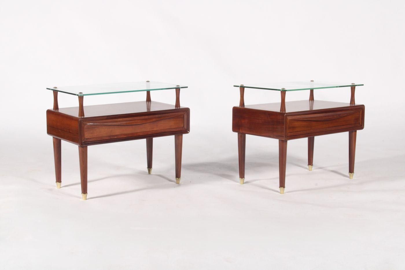 Pair Of Mid Century Italian Bedside Tables