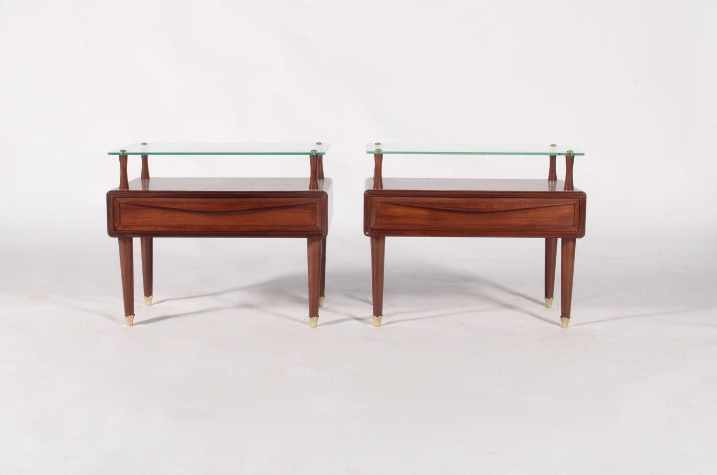 Pair Of Mid Century Italian Bedside Tables photo furniture
