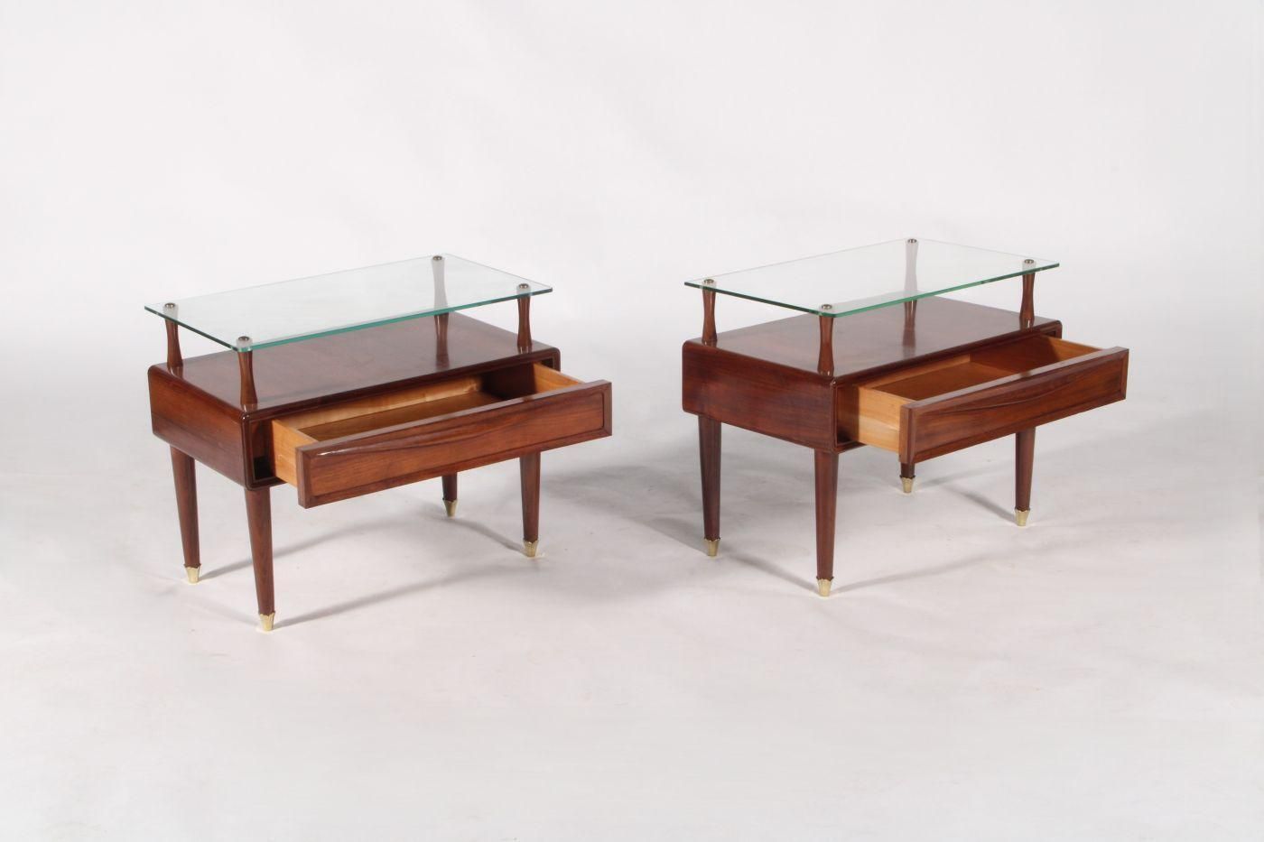 Pair Of Mid Century Italian Bedside Tables photo for sale