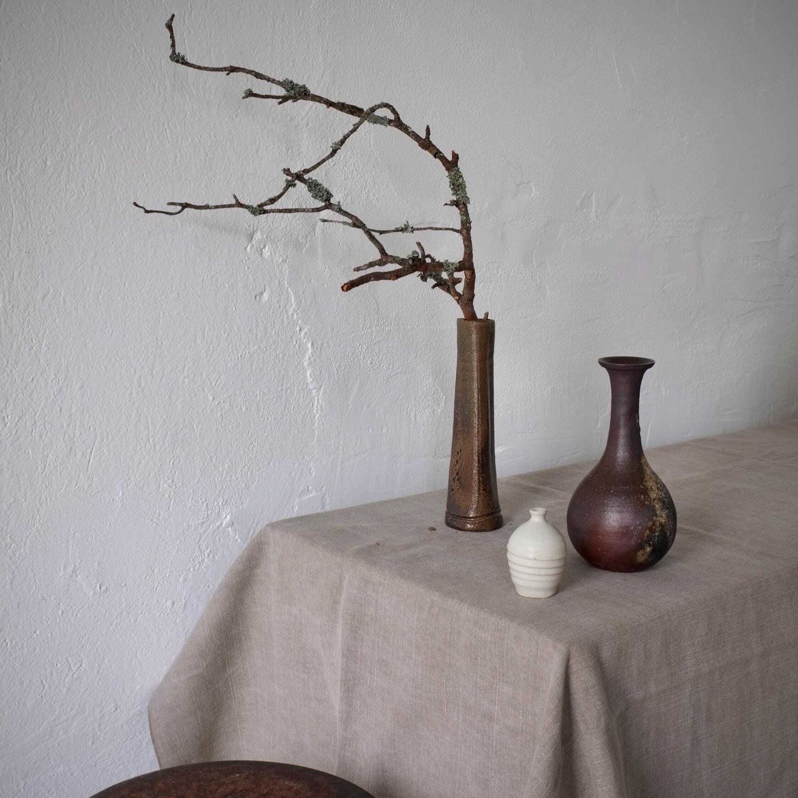 2 Wabi Sabi Stoneware Vases | Japan | 20th Century