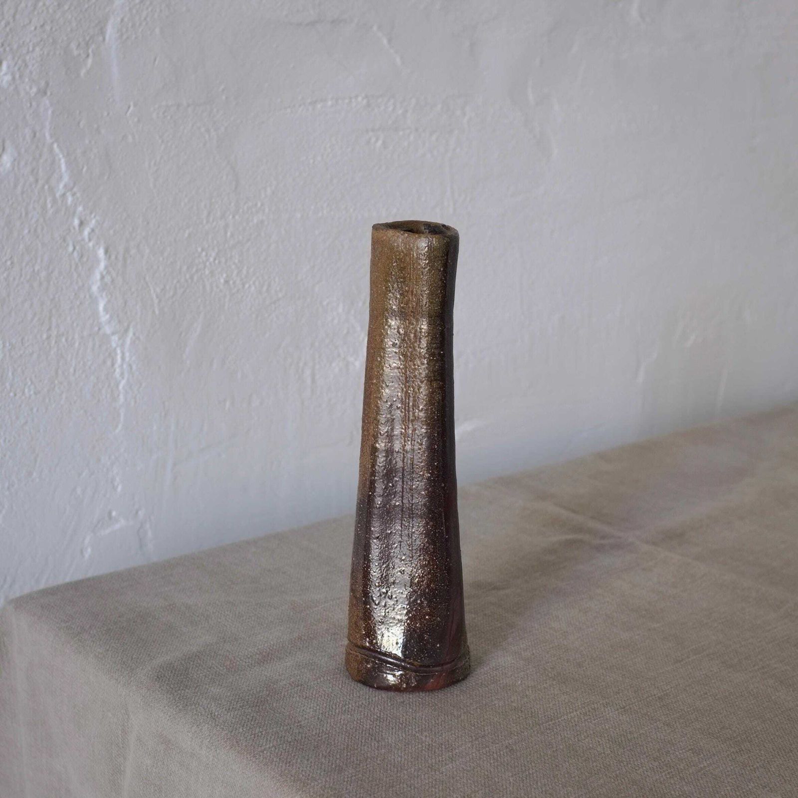 2 Wabi Sabi Stoneware Vases | Japan | 20th Century photo for sale