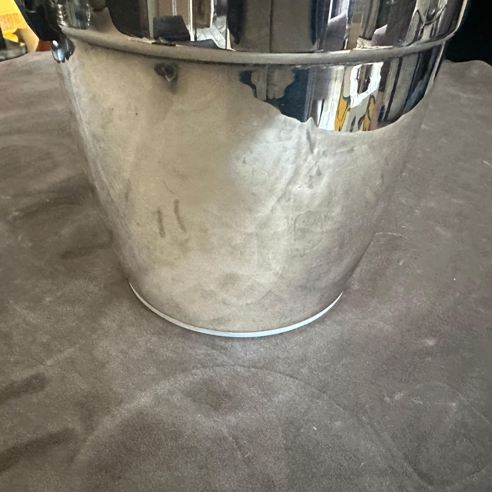 photo buy 1970s Art Deco Style Chromed Metal And Black Plastic Ice Bucket By Erhard