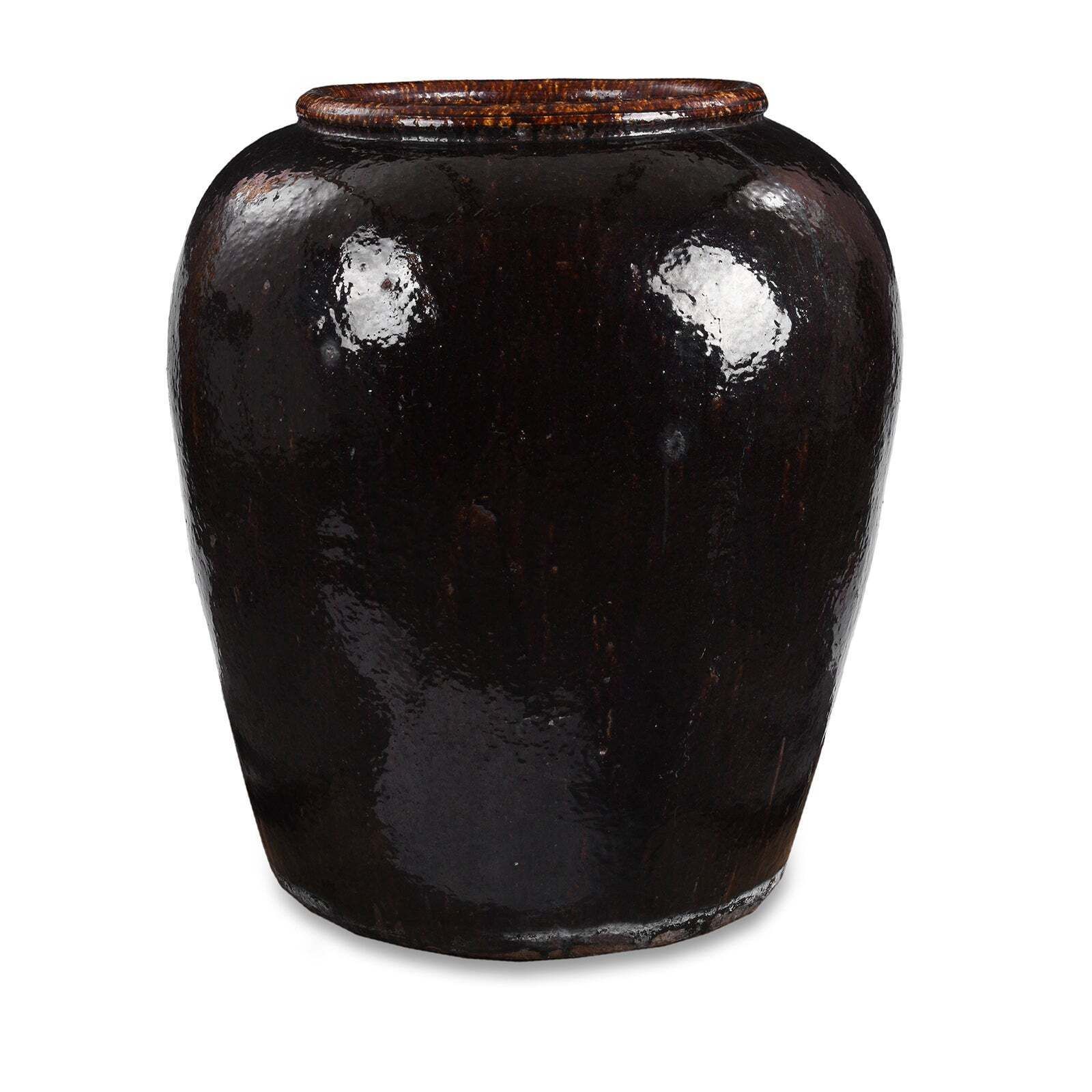 Vintage Large Terracotta Wine Storage Jar   Ca 1940
