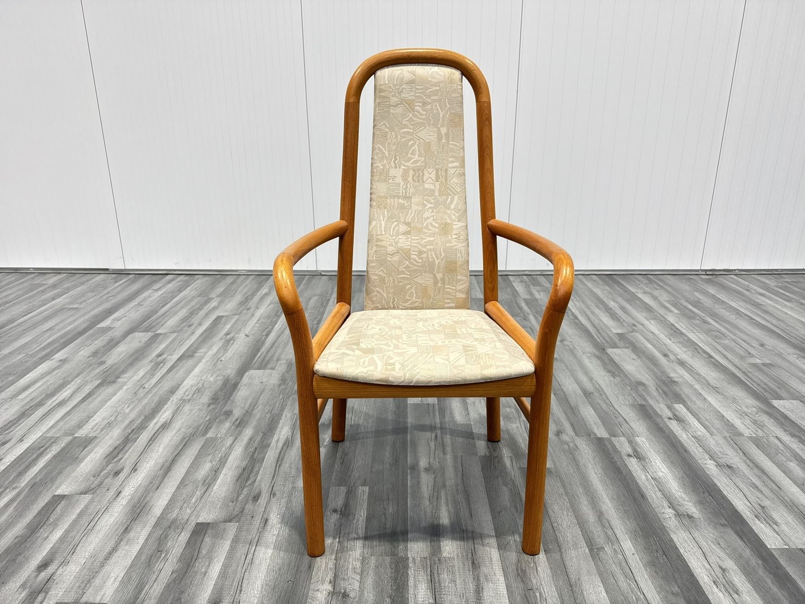 photo furniture Danish Dining Chairs In Teak With Fabric Seats By Kvist, Set Of 6