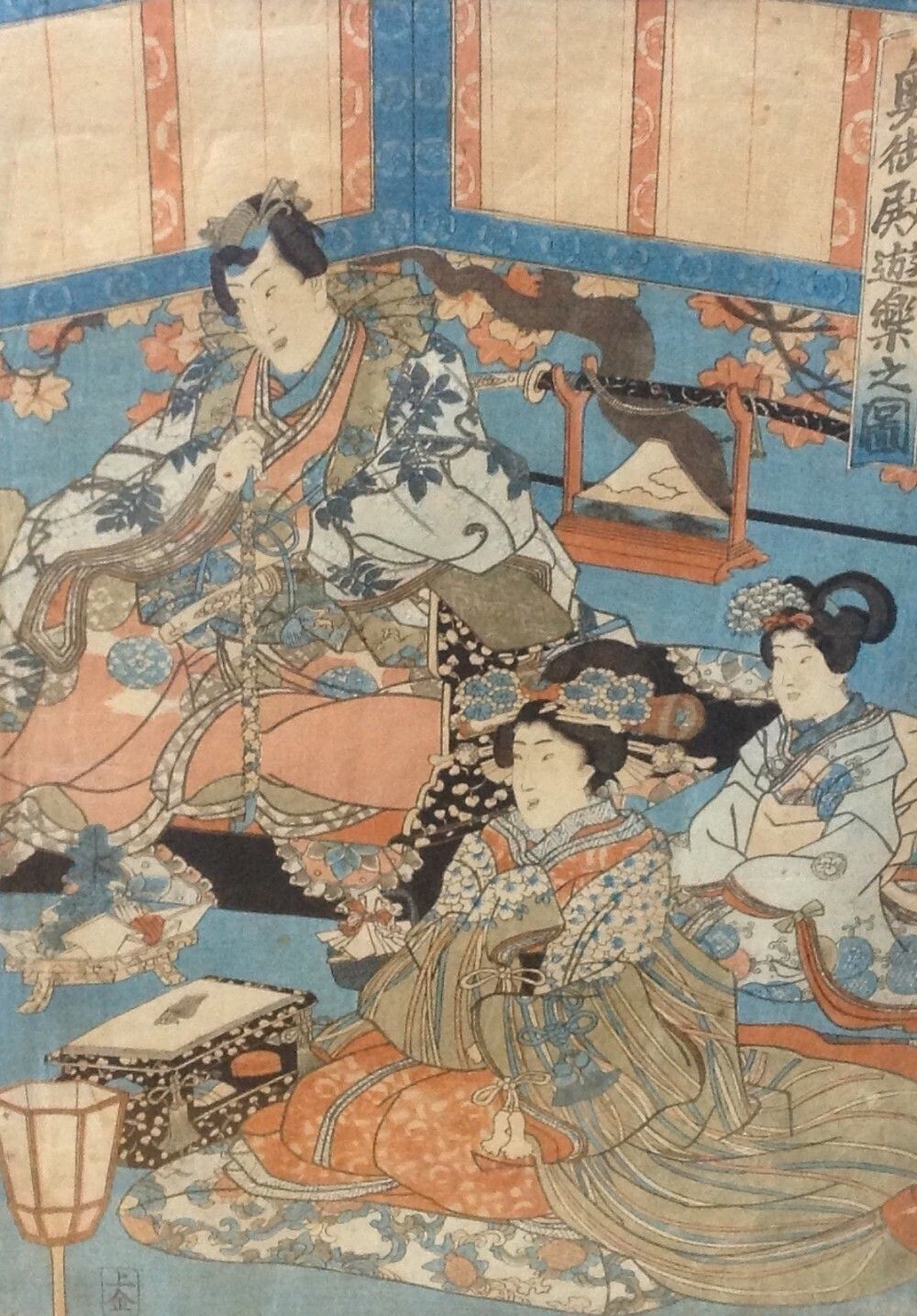 Japanese Woodblock Prints By Kunisada Circa 1860 photo 395.0