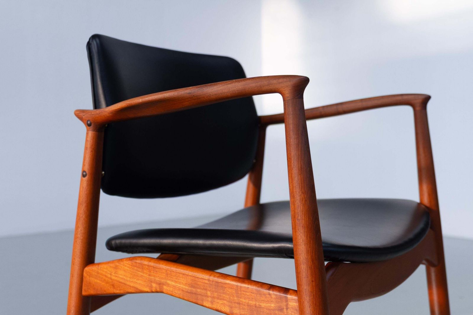 Danish Teak Captain's Chair By Erik Buch For ørum, 1960s. photo furniture