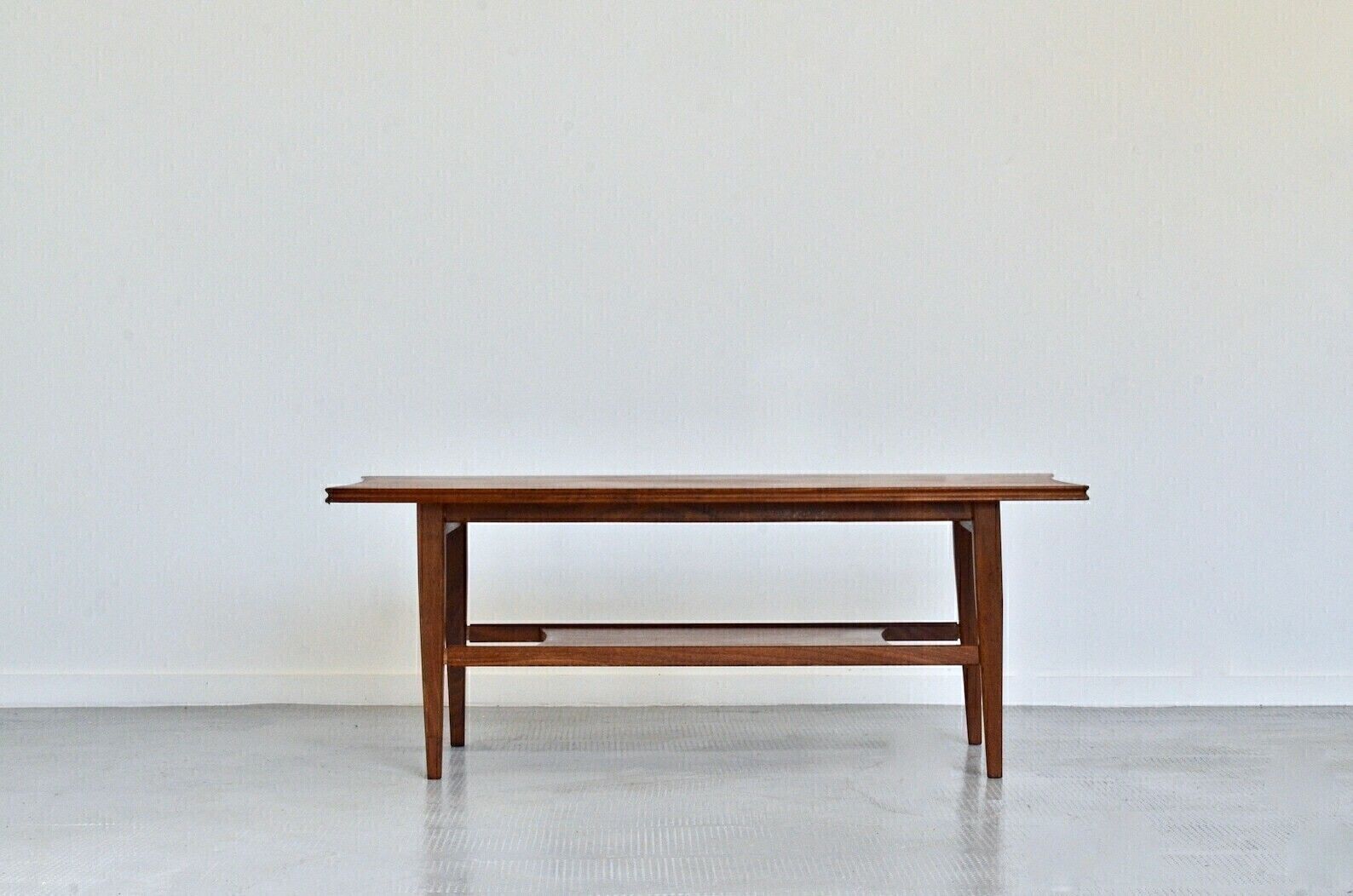Midcentury Richard Hornby For Heals Two Tier Teak Coffee Table Modern Danish Style photo vinterior