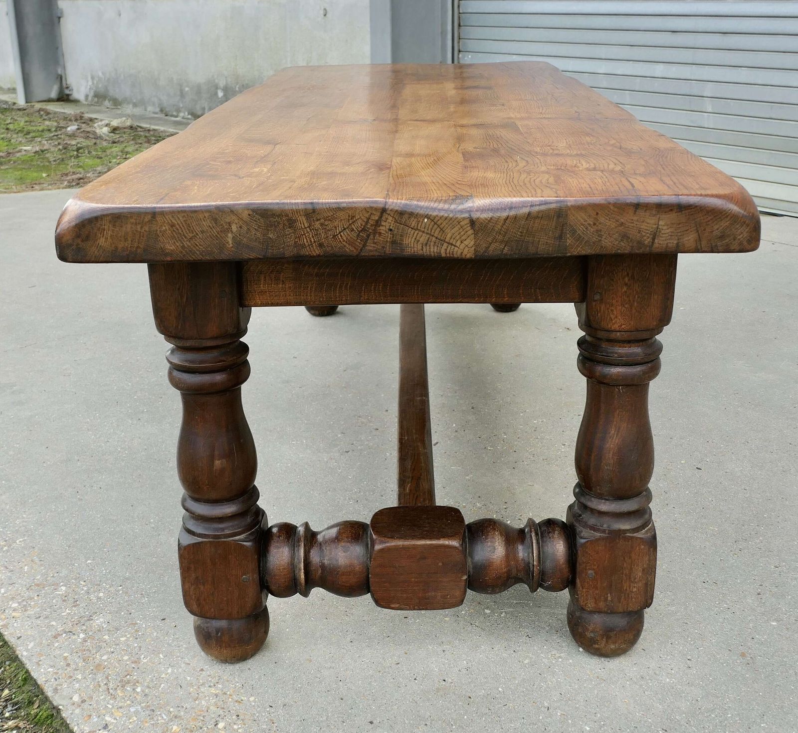 Large French Oak Farm Table, Seats12 Comfortably photo 4200.0