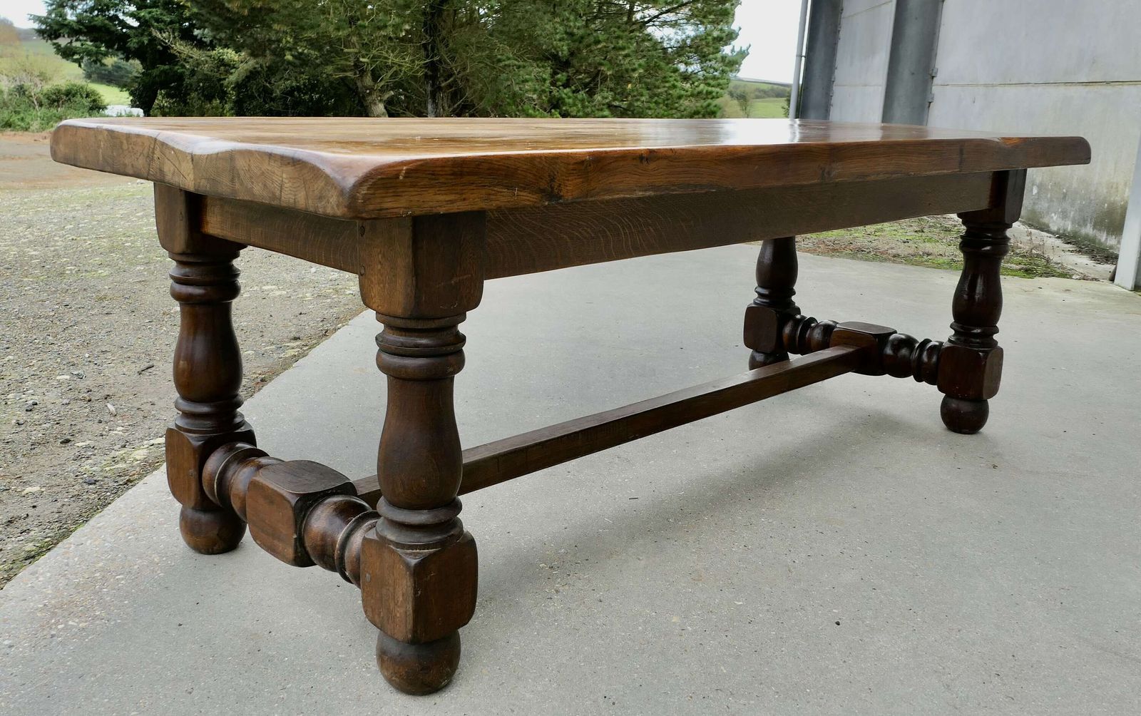 Large French Oak Farm Table, Seats12 Comfortably photo vinterior