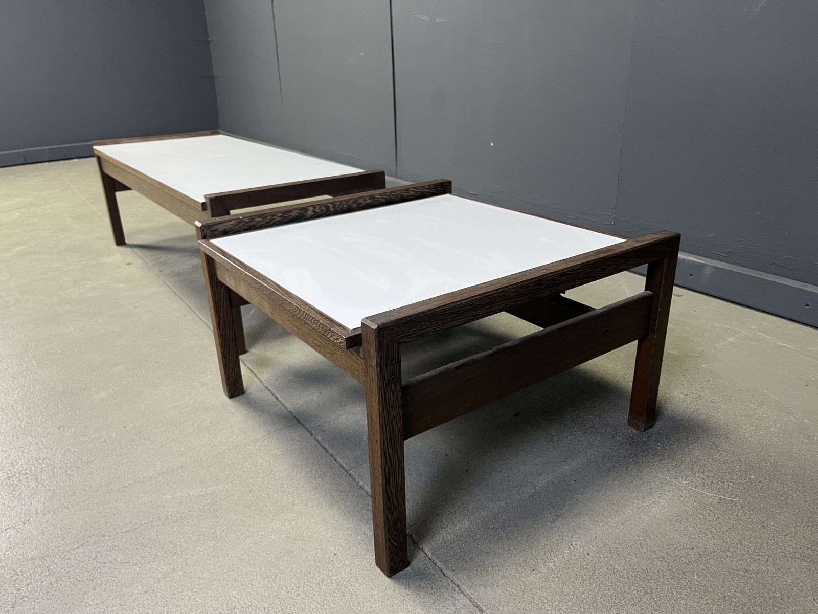Furniture Belgian Coffee Table Set In Wenge By Beaufort, 1960s photo