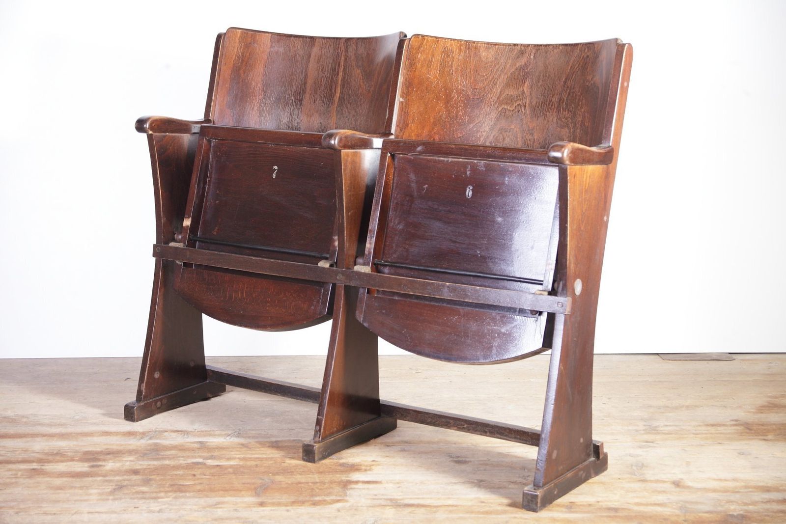 Vintage Cinema Bench From Ton, 1960s photo furniture