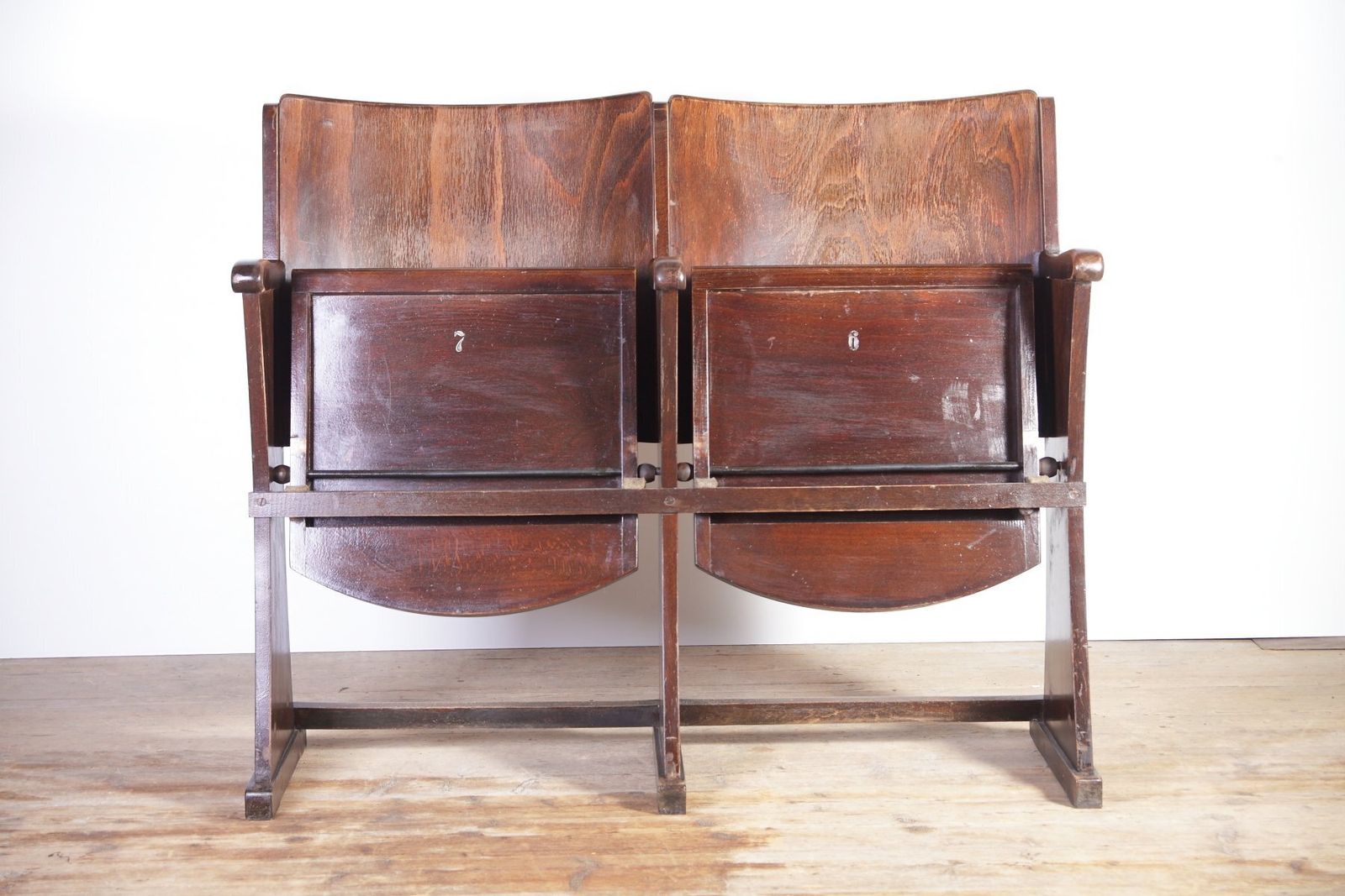 Vintage Cinema Bench From Ton, 1960s photo vintage