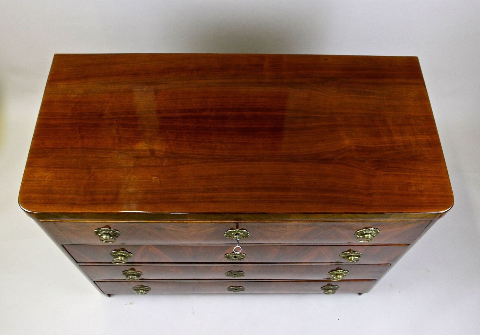 19th Century Biedermeier Chest Of Drawers/ Secretary, Nutwood, At Ca. 1830 photo 7950.0