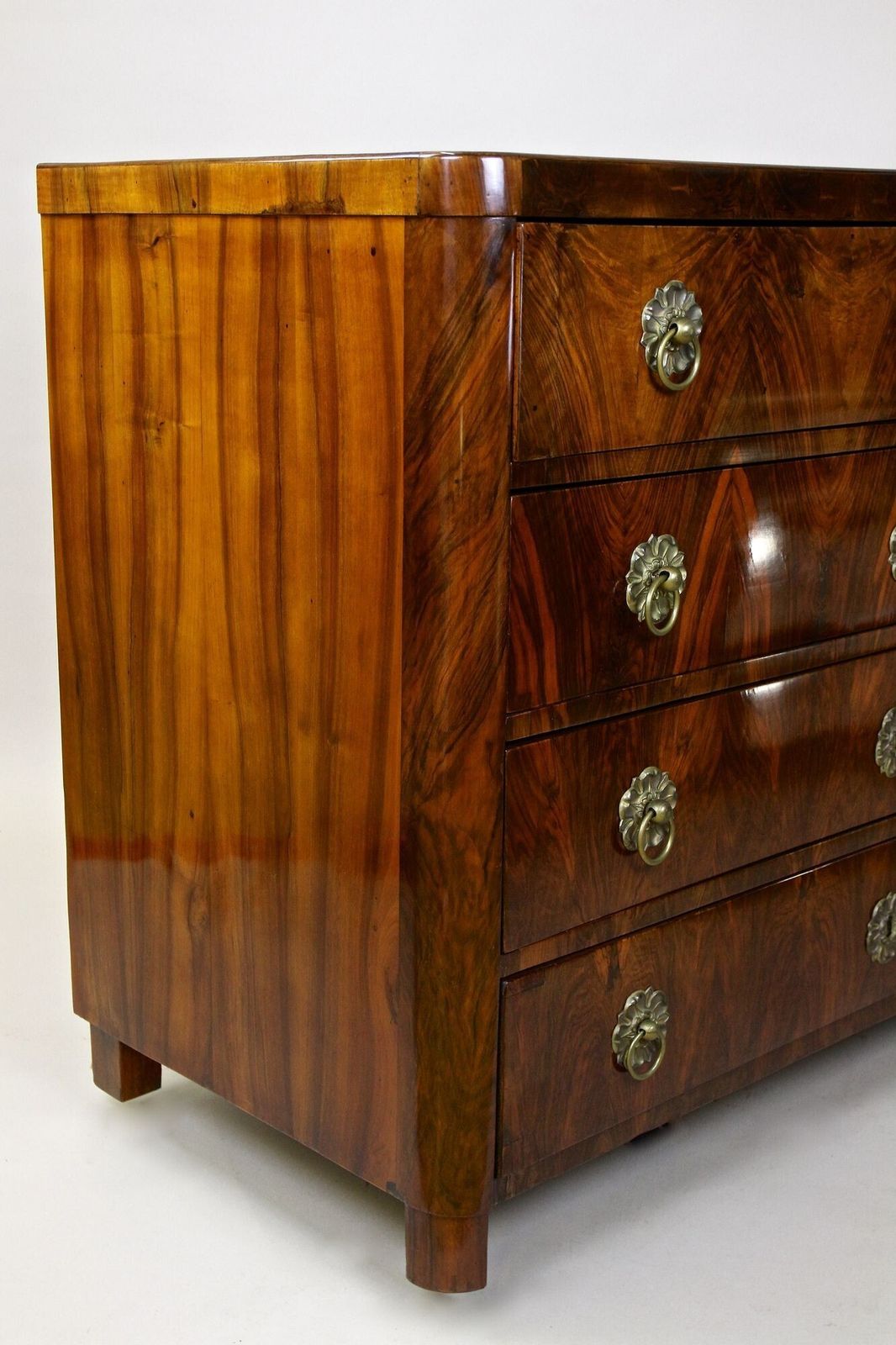 19th Century Biedermeier Chest Of Drawers/ Secretary, Nutwood, At Ca. 1830 photo buy