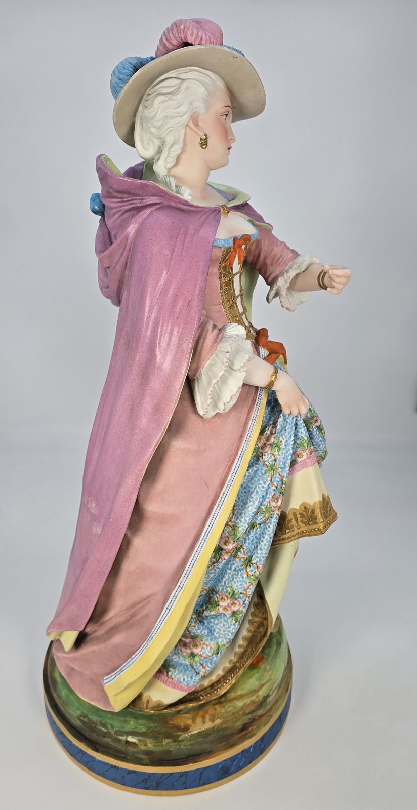 Home Decor A Pair Of 19th Century Large French Porcelain Hand Painted Figures, Circa 1860 photo