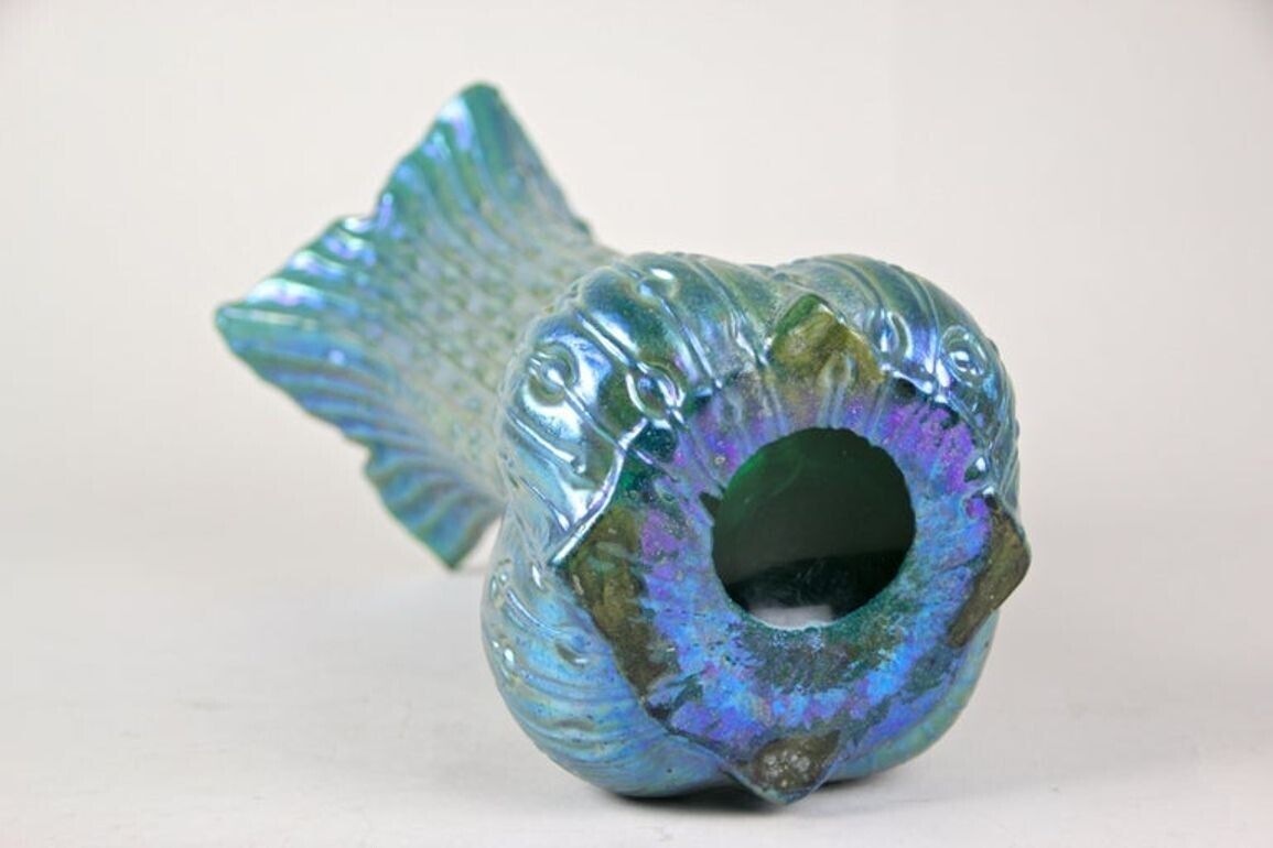 Home Decor 20th Century Art Nouveau Glass Vase By W. Kralik   Iridescent, Bohemia Ca. 1902 photo