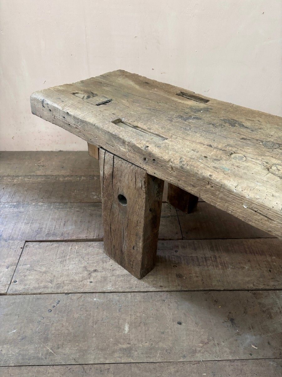 Low Workbench, 1800s, Reclaimed Wood photo Furniture