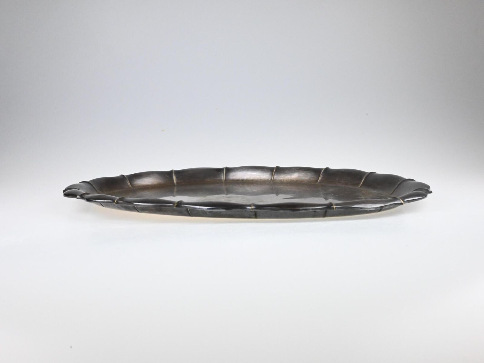 Antique Silver Plated Serving Tray, Fr. Bibus Silver Tray, Antique Tray, Tray, Vintage Decor, Chrome Serving Tray, Antique Czech Silver Tray photo vintage