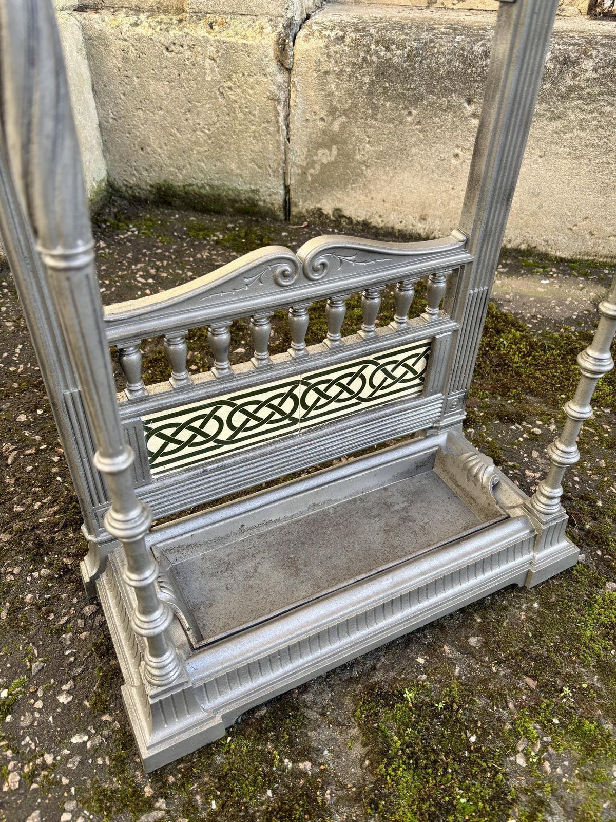Antique 19th Century Cast Iron Stick Stand In The Manner Of Coalbrookdale photo 495.0