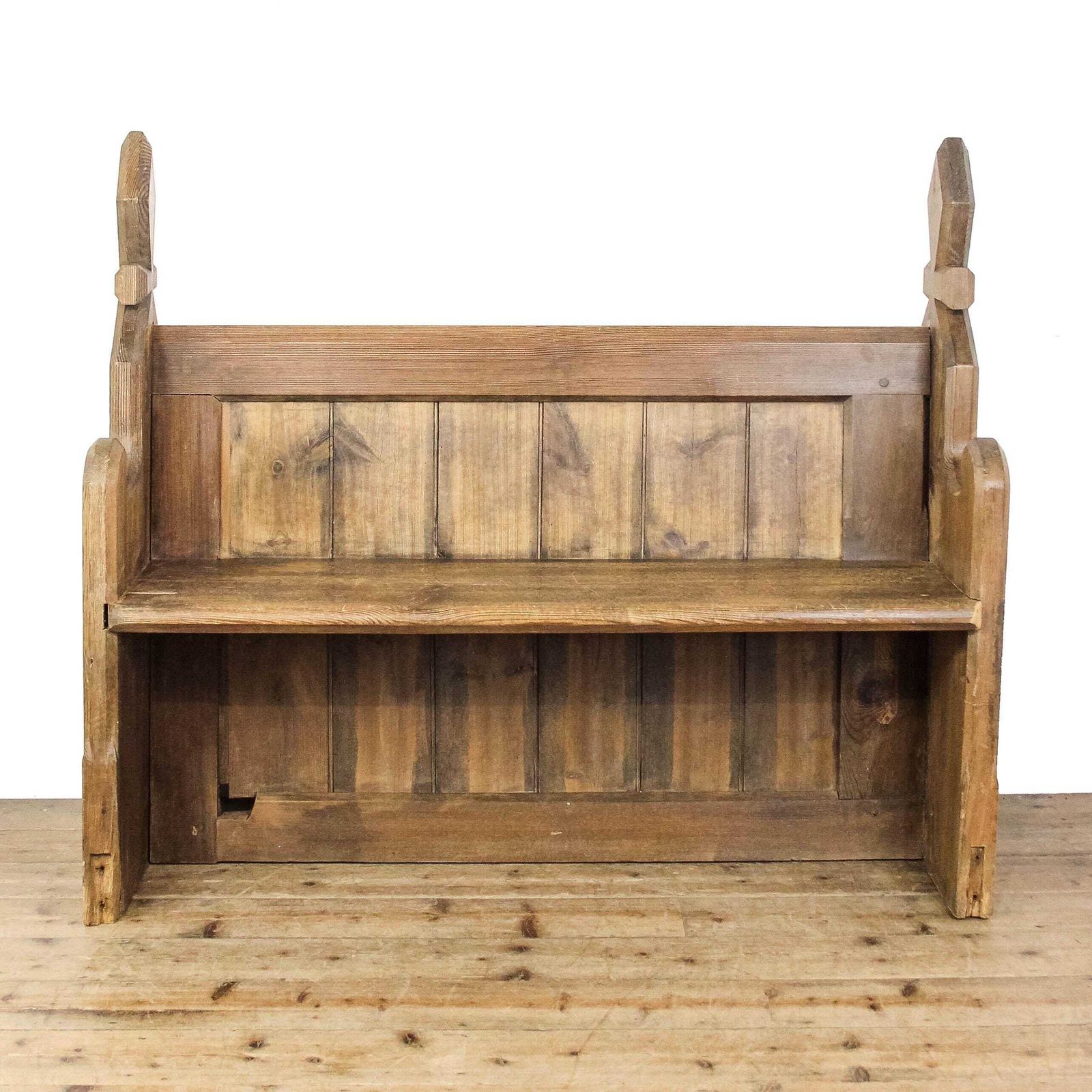 Antique Pine Church Pew | Antique Pine Bench | Bench For Entryway | Hallway Furniture | Antique Furniture photo for sale