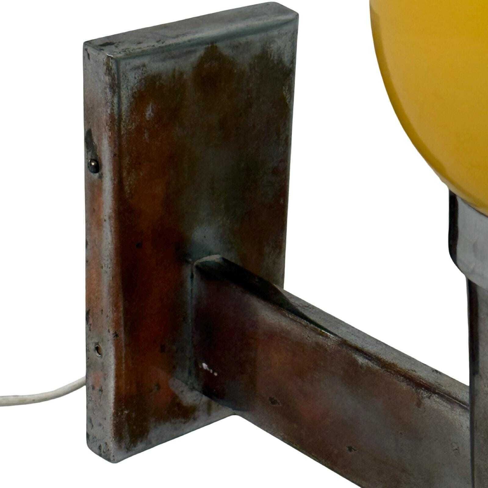 photo furniture Napako (Czech)   Art Deco (Style)   Wall Mounted Lamp With Yellow, Opaline Glass And Chrome Plated, Copper Mount