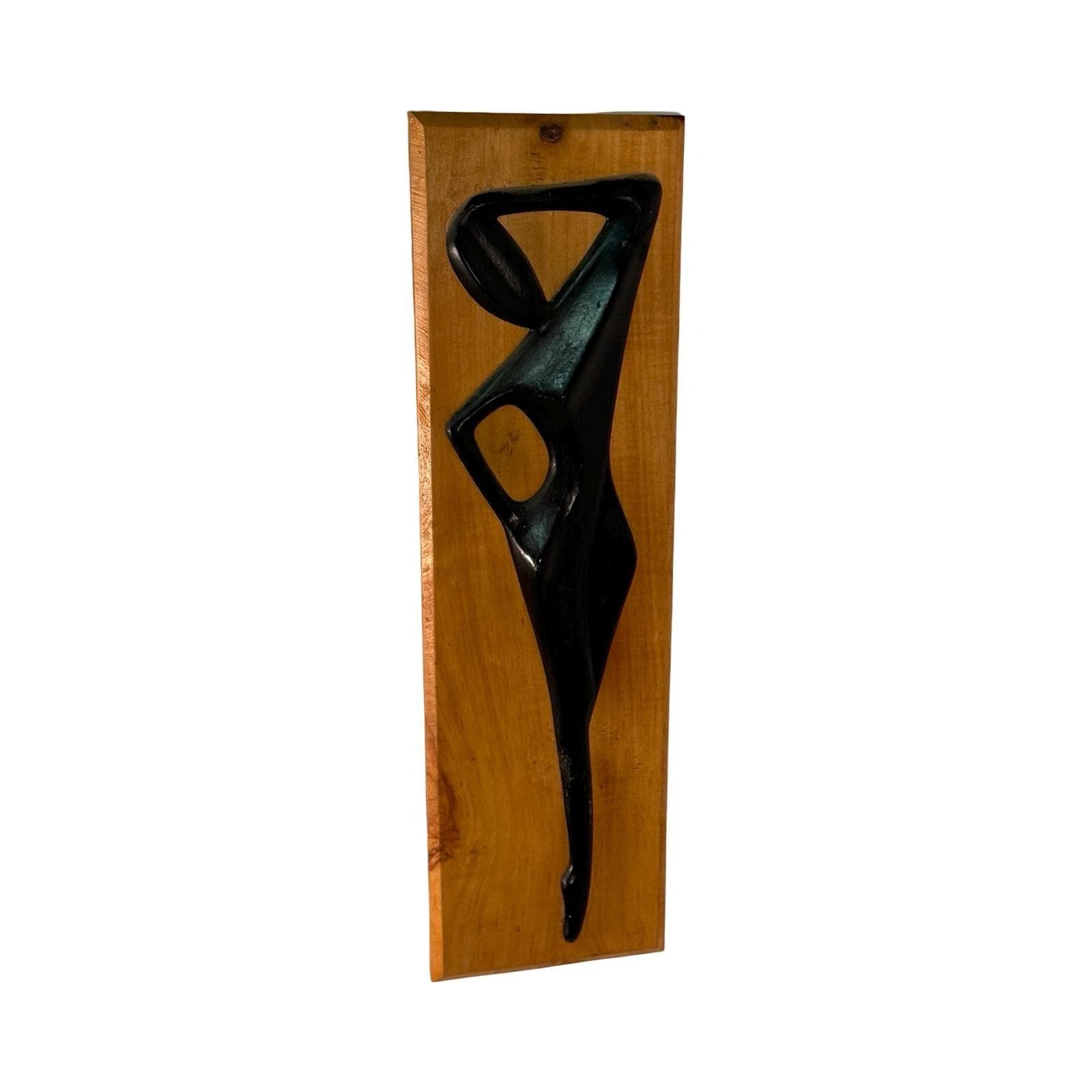 Art Deco   Wooden Sculpture   Stylistic Woman On Natural Wood   Eastern Europe photo furniture