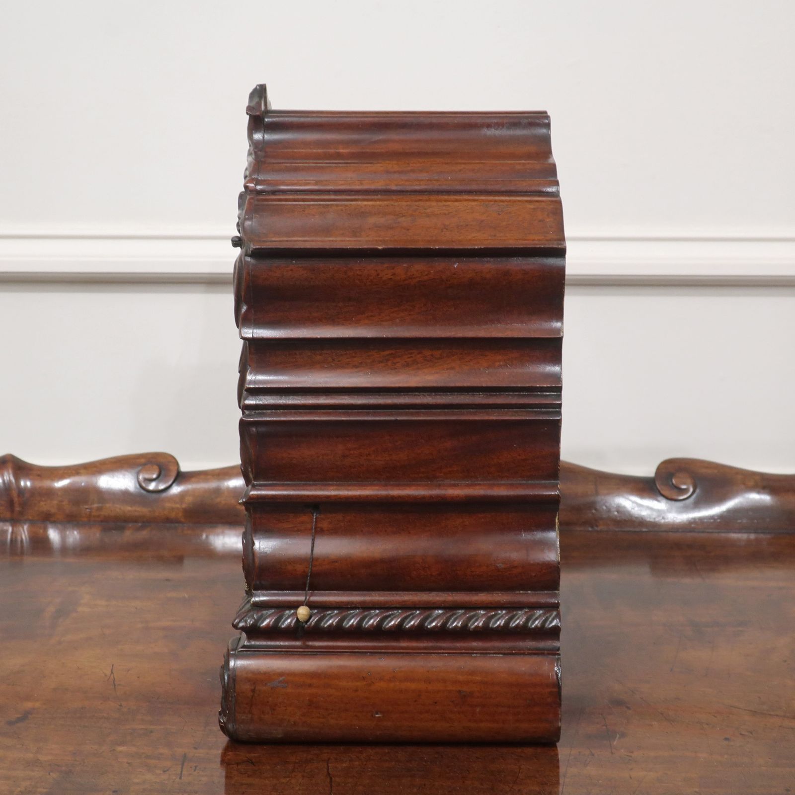 photo for sale Early Victorian Mahogany Library Clock