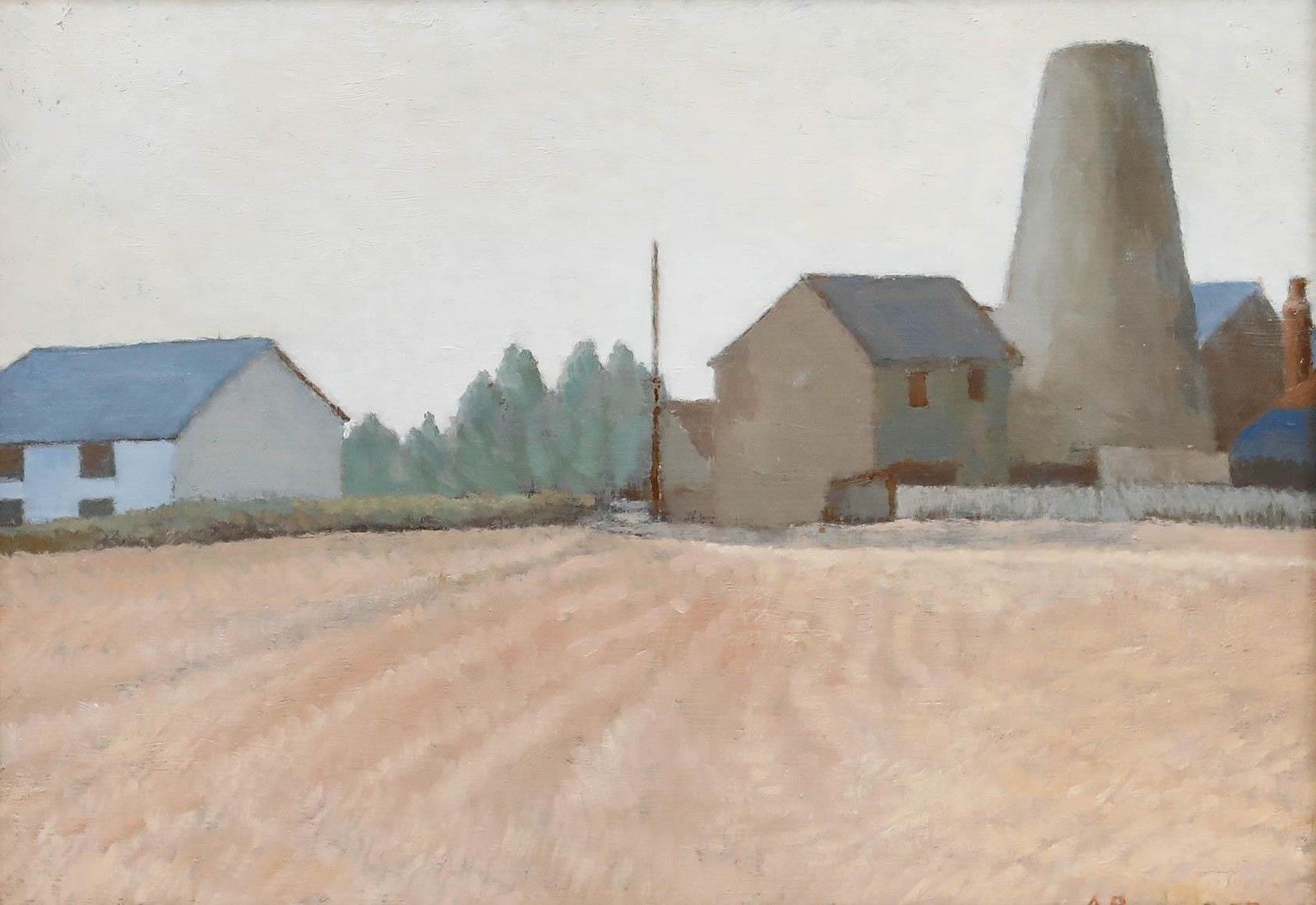 Aingelda Redmond (B.1927) Framed Mid 20th Century Oil, Kilns photo furniture