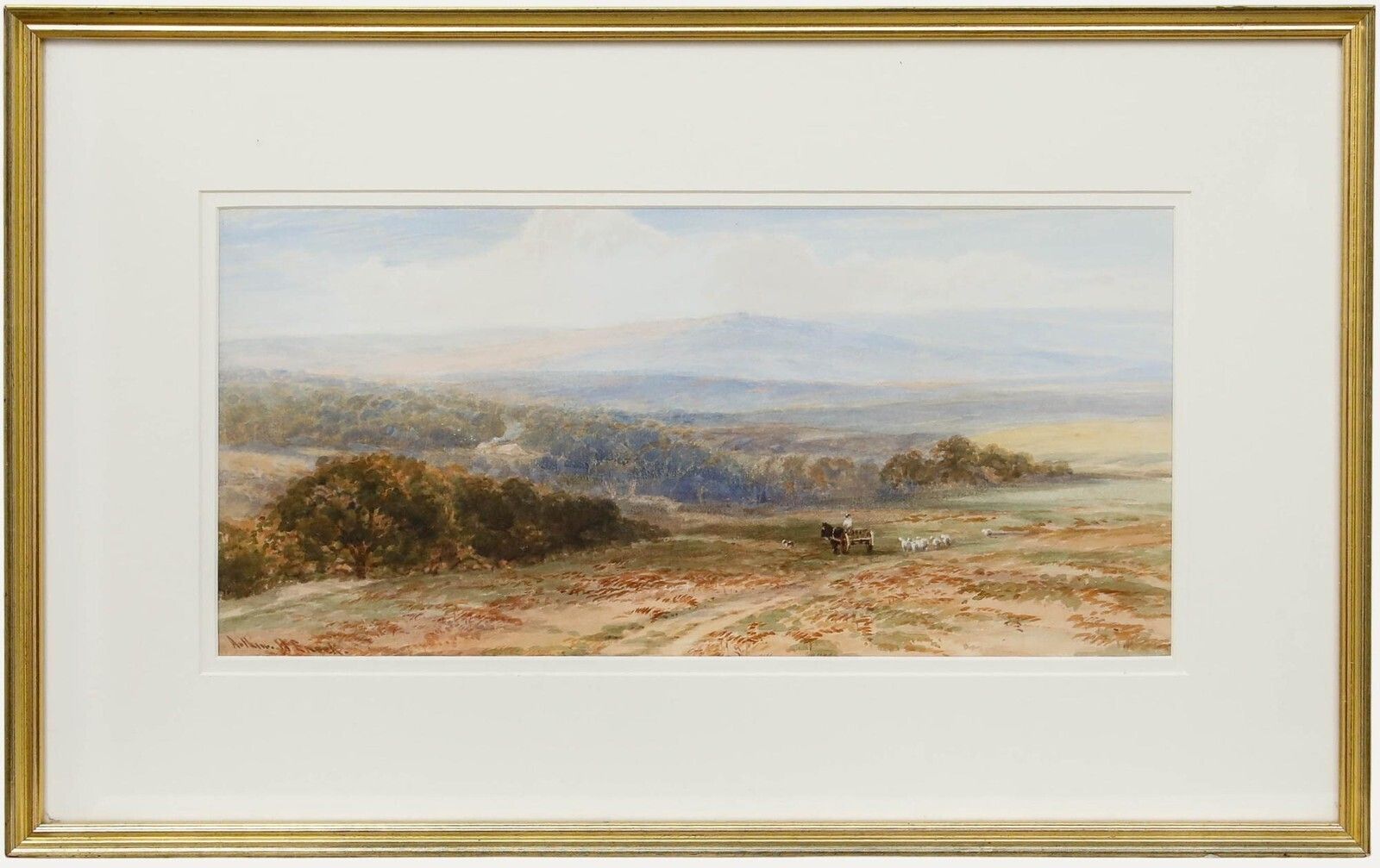 Arthur Henry Enock (1839 1917) Framed Watercolour, Exmoor Landscape
