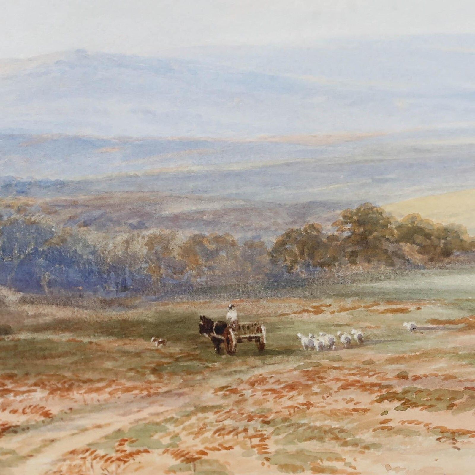Arthur Henry Enock (1839 1917) Framed Watercolour, Exmoor Landscape photo Art