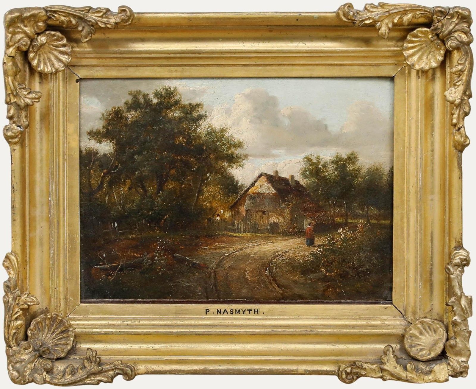 Patrick Nasmyth (1787 1831) Early 19th Century Oil, Up The Winding Path