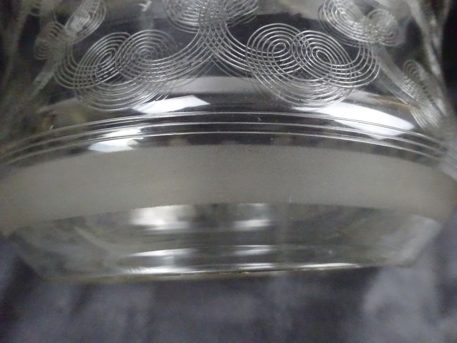 photo buy Set Of 3 Reclaimed Etched Glass Gas Chandelier Shades