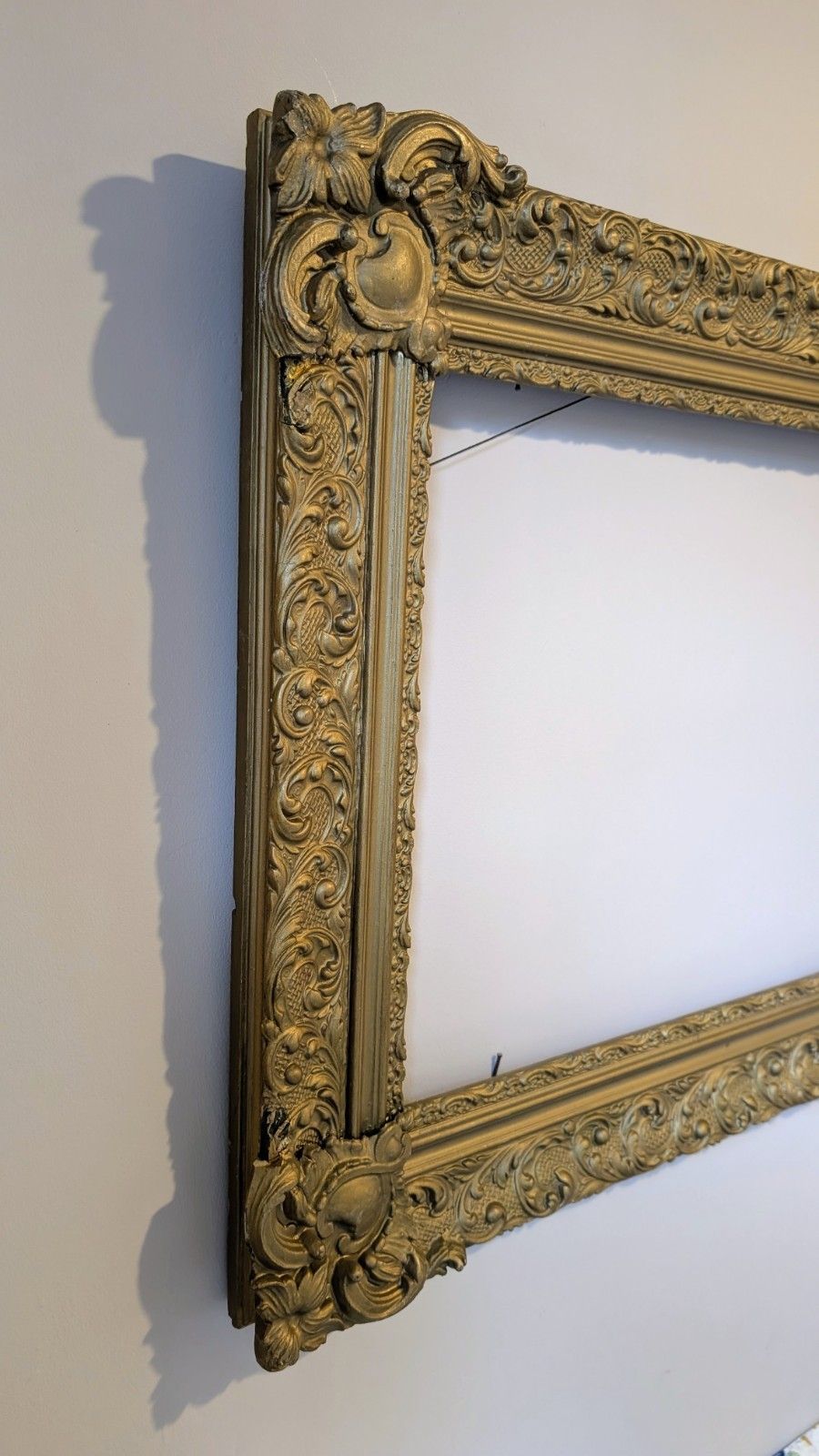 Victorian Gilt Picture Frame French Mirror Antique Vintage Baroque Rococo Era photo 395.0