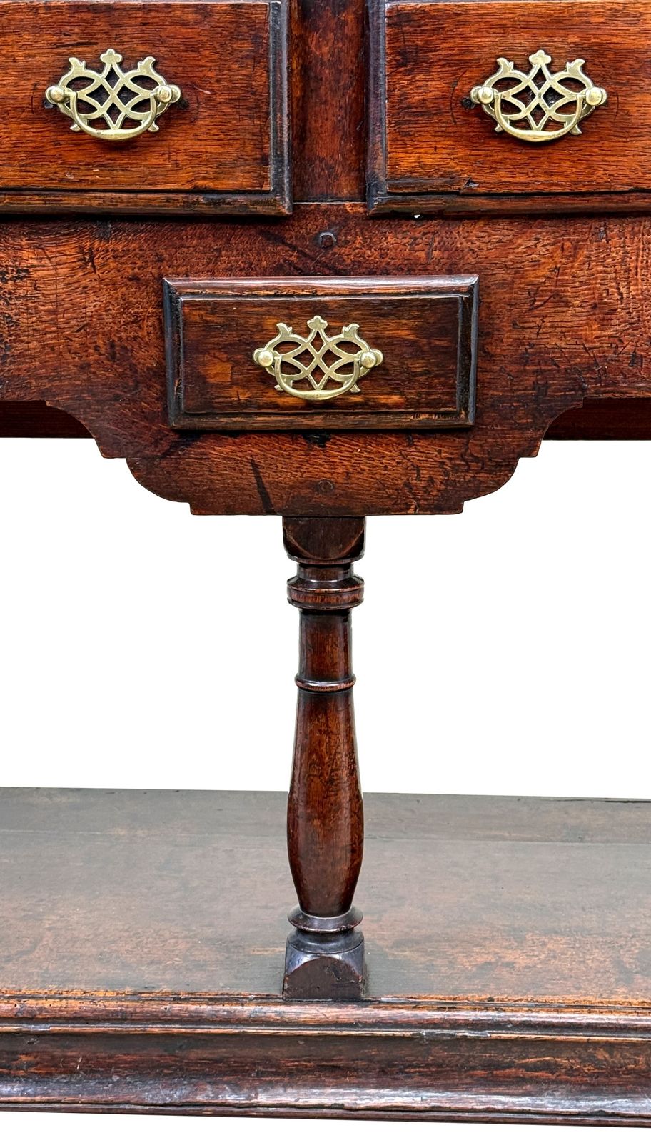 photo furniture Small 18th Century Georgian Oak Dresser Base (England, Circa 1750)
