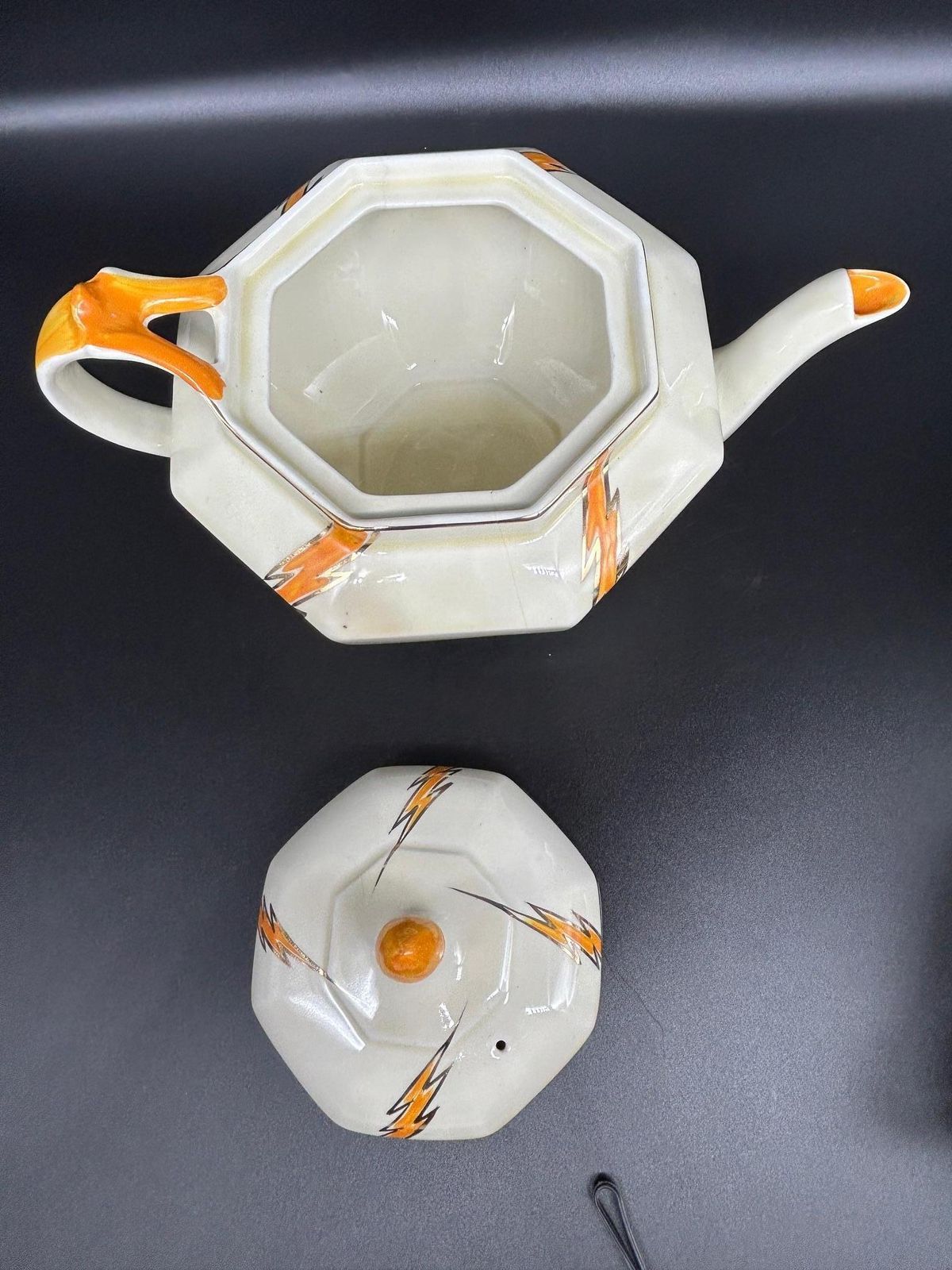 Art Deco Porcelain Tea Set By Hugh Longport For Konny Kraft, 1920s photo 733.0