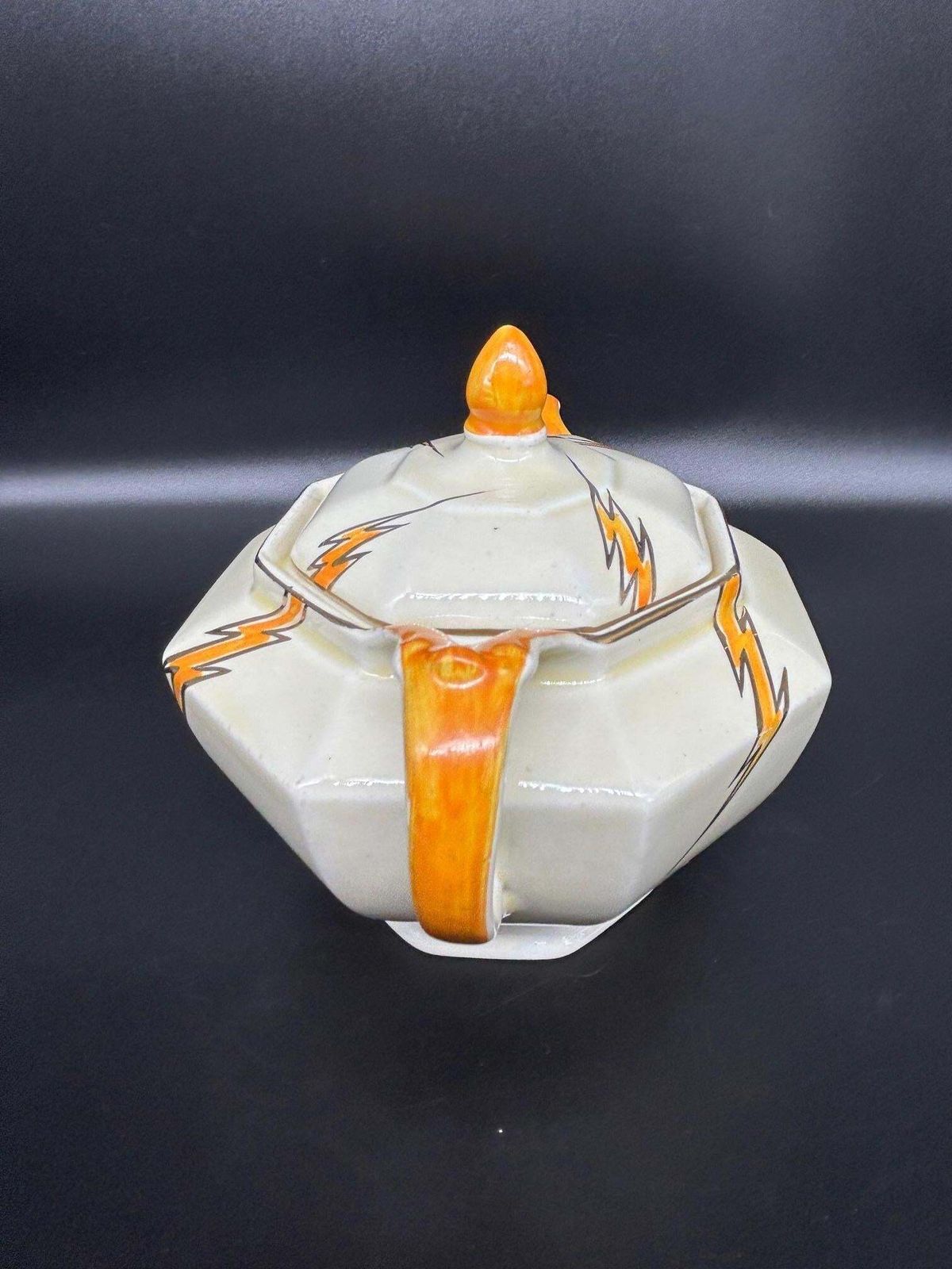 Art Deco Porcelain Tea Set By Hugh Longport For Konny Kraft, 1920s photo vintage