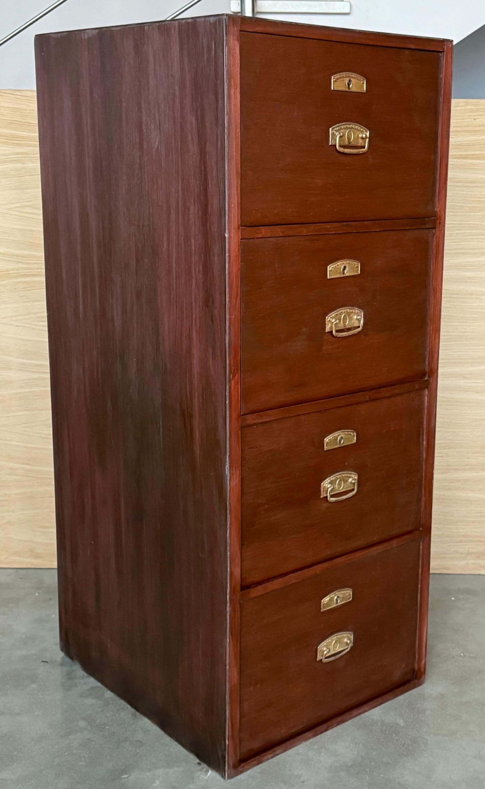 Early 20th Century 3 Drawer Oak Filing Cabinet photo 2092.0