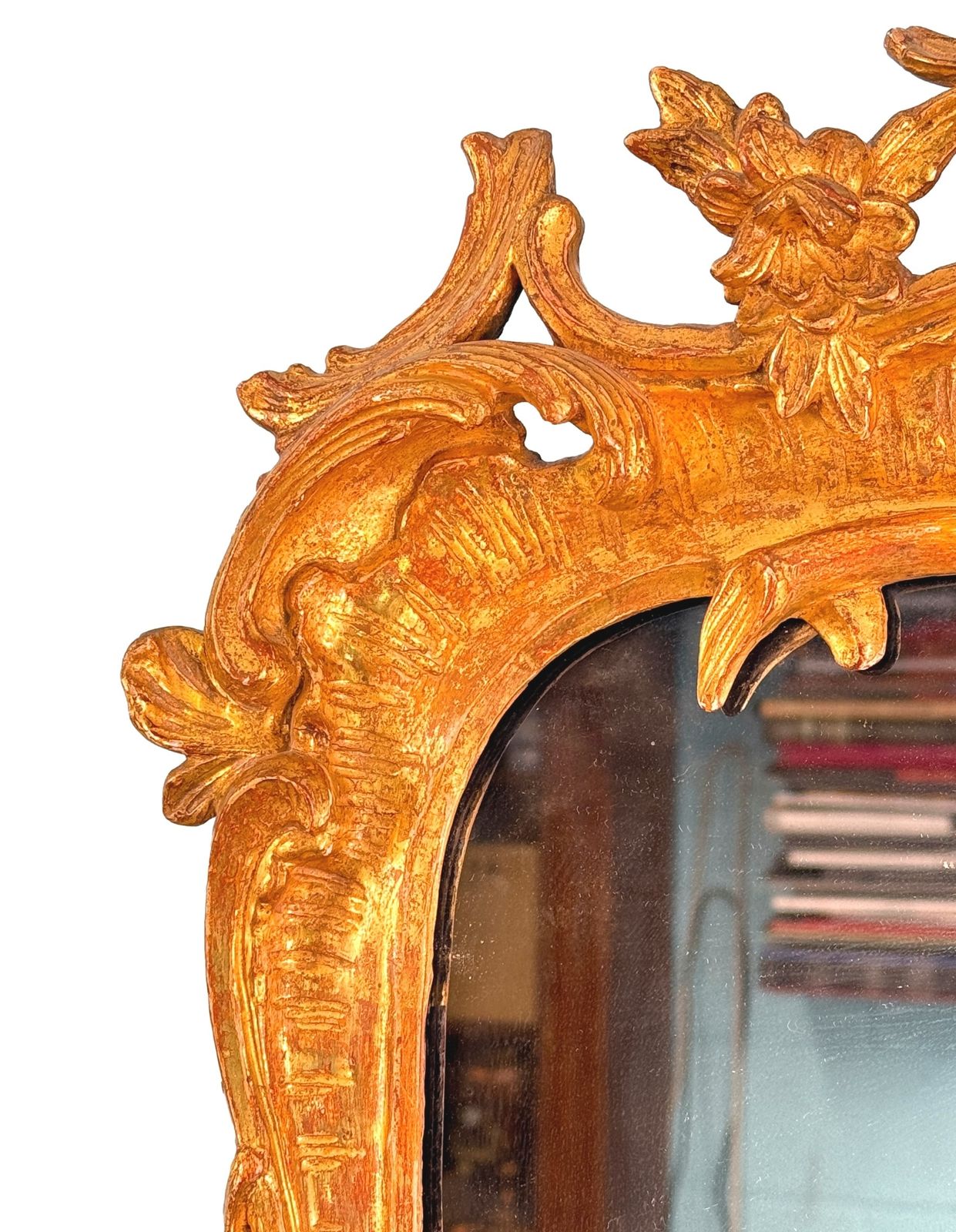 18th Century Chippendale Rococo Giltwood Wall Mirror (England, Circa 1760) photo for sale