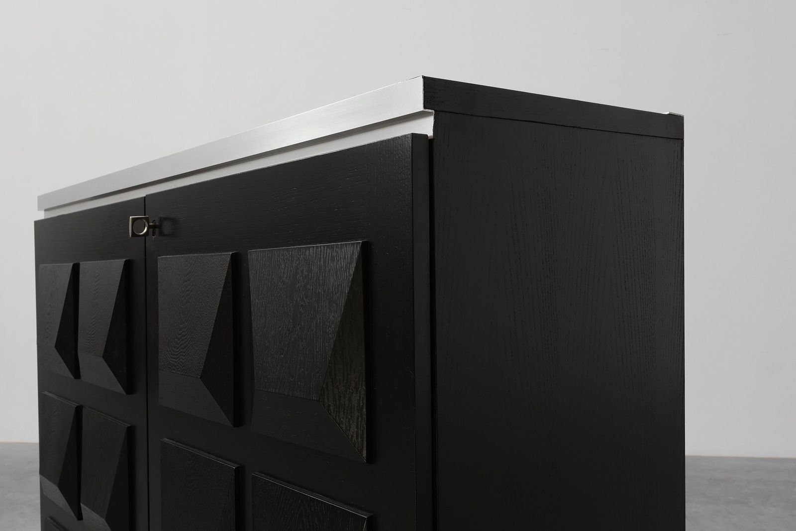 Furniture Mid Century Brutalist Cabinet, Belgium, 1970s photo