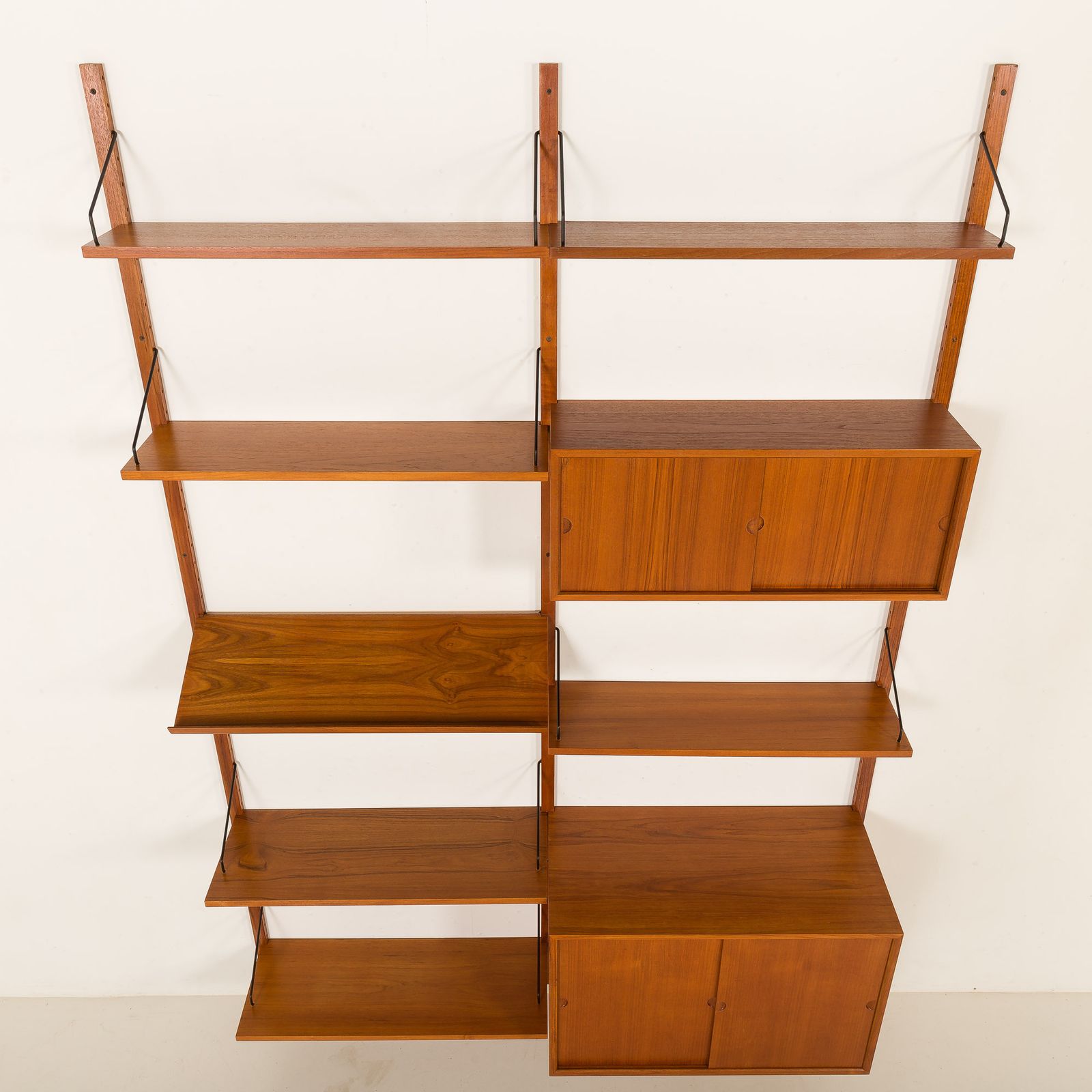 photo furniture Poul Cadovius Extra High Teak Wall Unit For Cado, 1960s