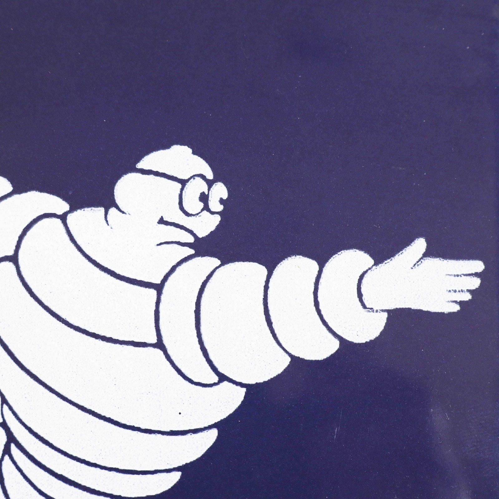 998.0 Vintage Ceramic Michelin Man Garage Tile, Set Of 5, 1960s. photo