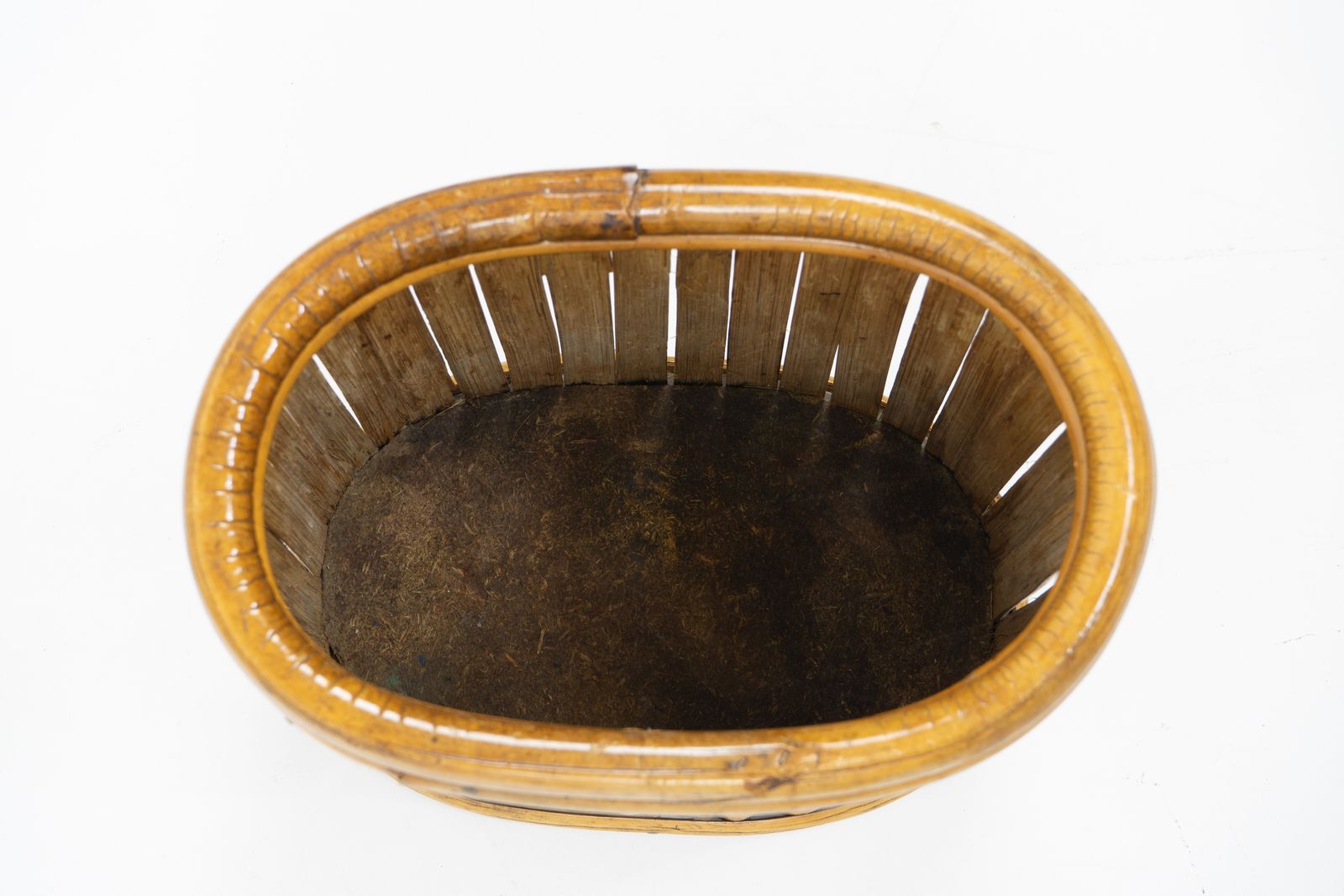 Signed Gabriella Crespi, Rising Sun Series, Basket, Italy 1970s photo furniture