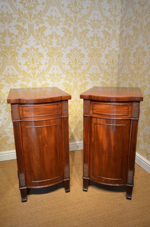 A Pair Of Regency Mahogany Pedestal Cabinets photo for sale