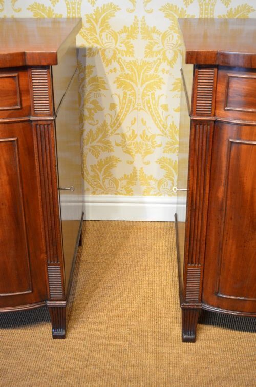 A Pair Of Regency Mahogany Pedestal Cabinets photo vintage