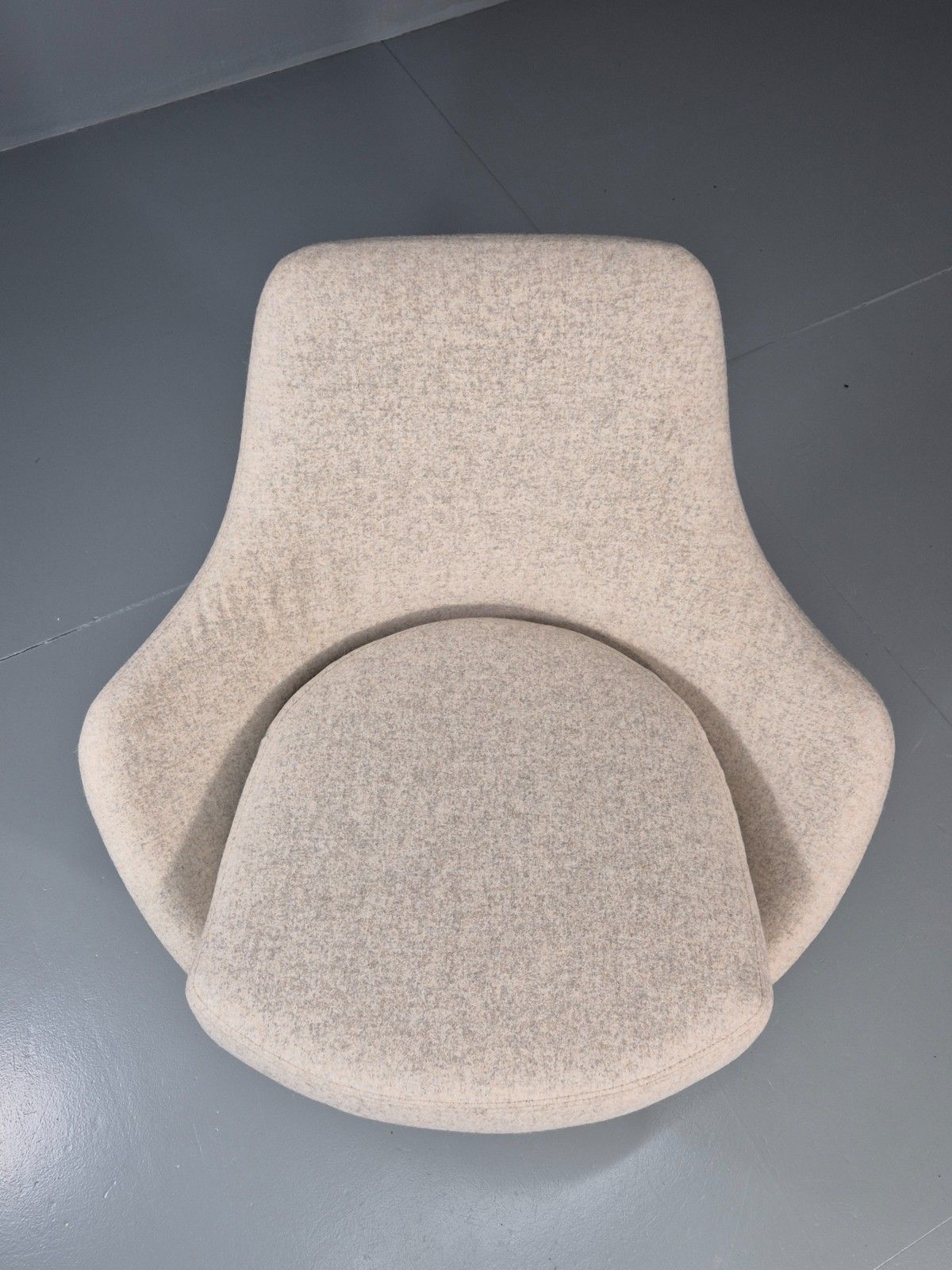 Vintage Swivel Bucket Chair New Upholstery 1960s Retro Mcm Danish Eb11468 Mswi photo vintage