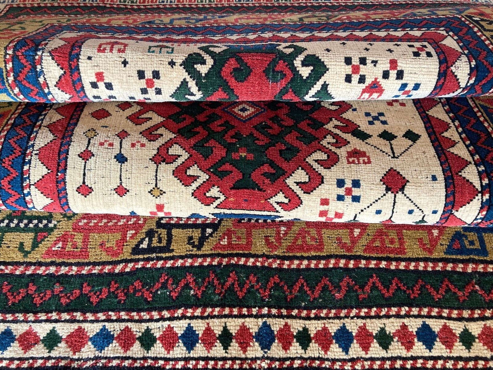 photo buy Antique Caucasian Kazak Rug 1.82m X 0.97m